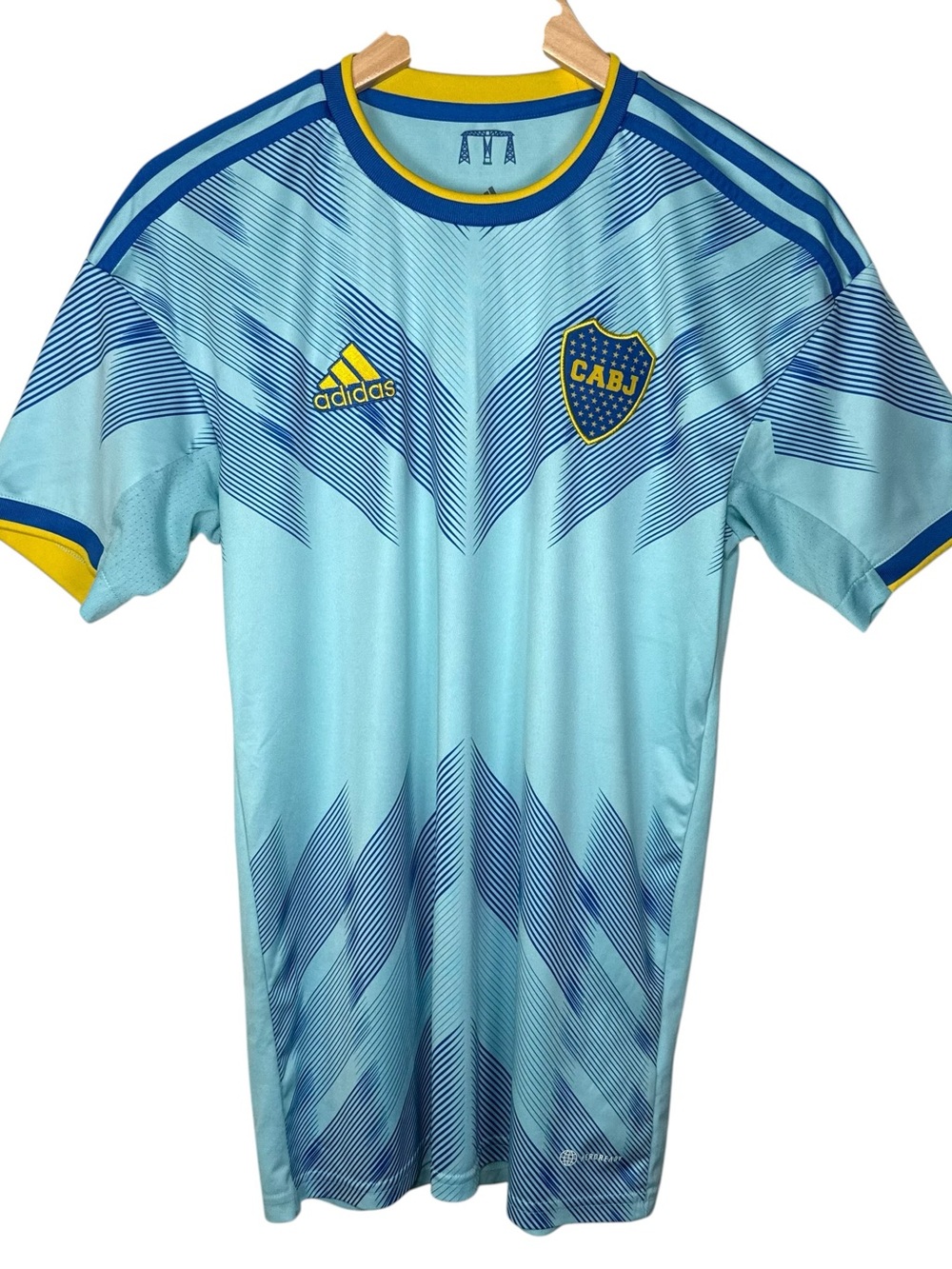 Adidas Boca Juniors CABJ Away Jersey Blue Yellow Small